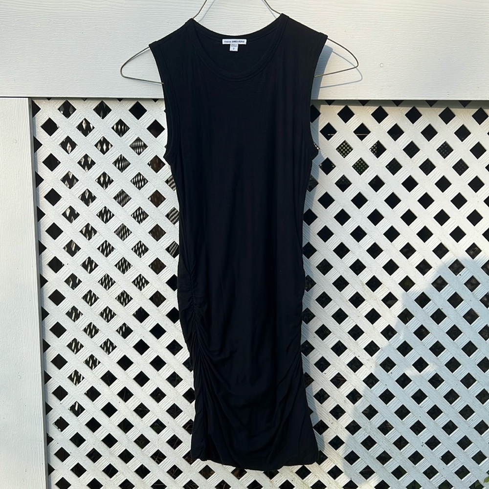 James Perse Side Ruched Tank Dress
